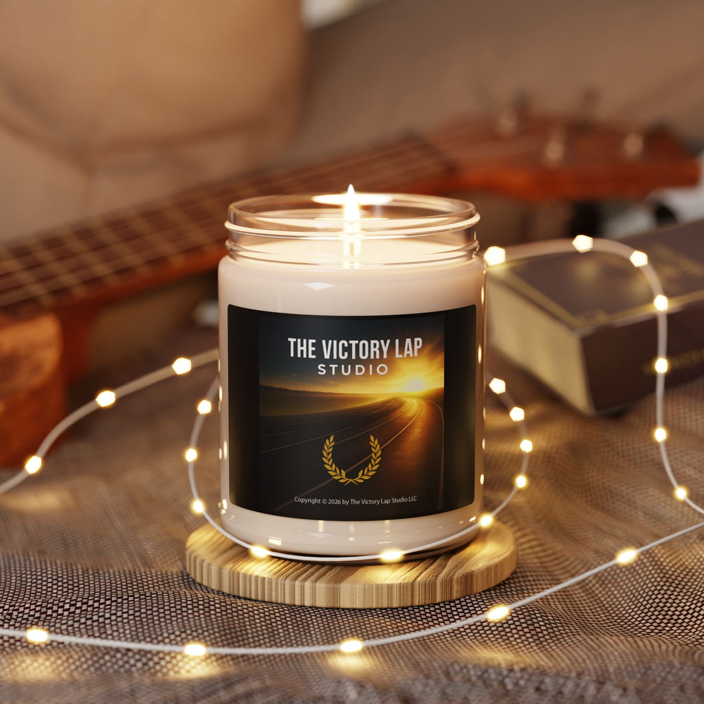 The Victory Lap Studio Scented Soy Candle — 9oz Inspirational Home Fragrance