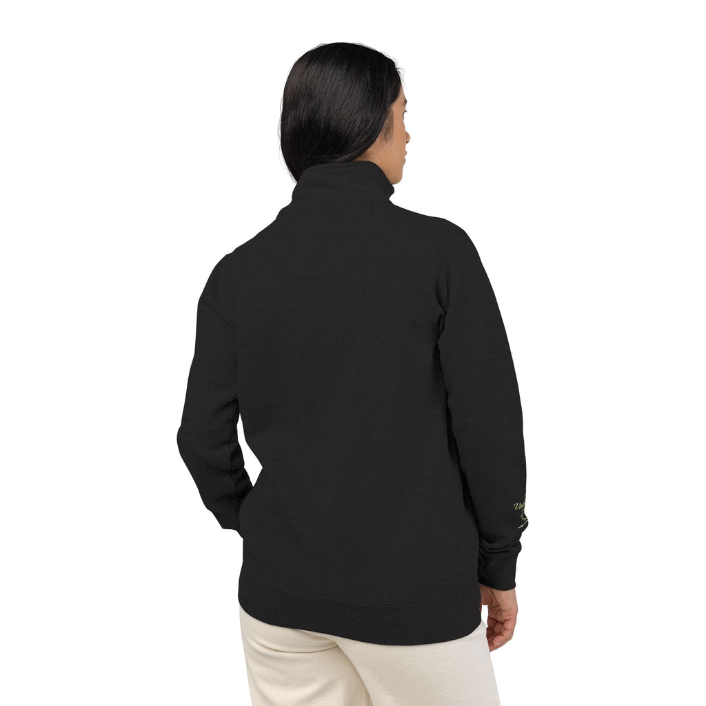 The Victory Lap Studio Anointed Threads Embroidered -Quarter-Zip Fleece Pullover