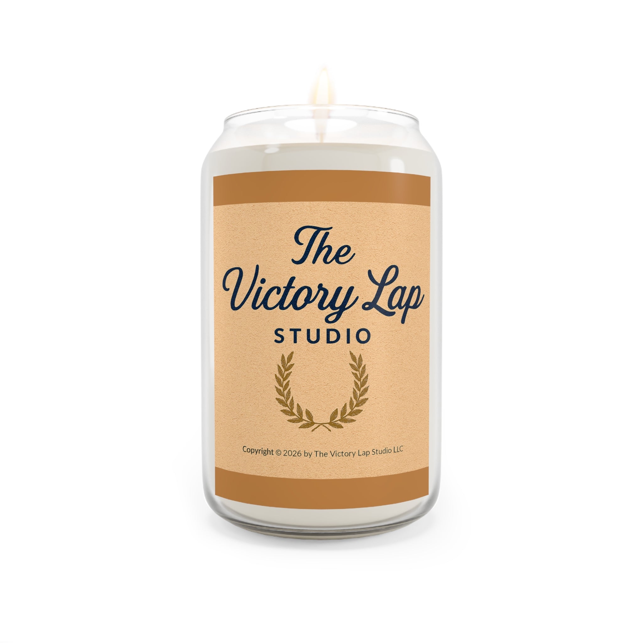 The Victory Lap Studio Vintage-Scented Soy Candle  13.75oz (Aromatic Home Décor)