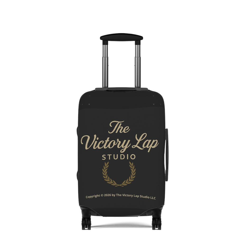 The Victory Lap Studio Protective Travel Suitcase Cover with Laurel Design