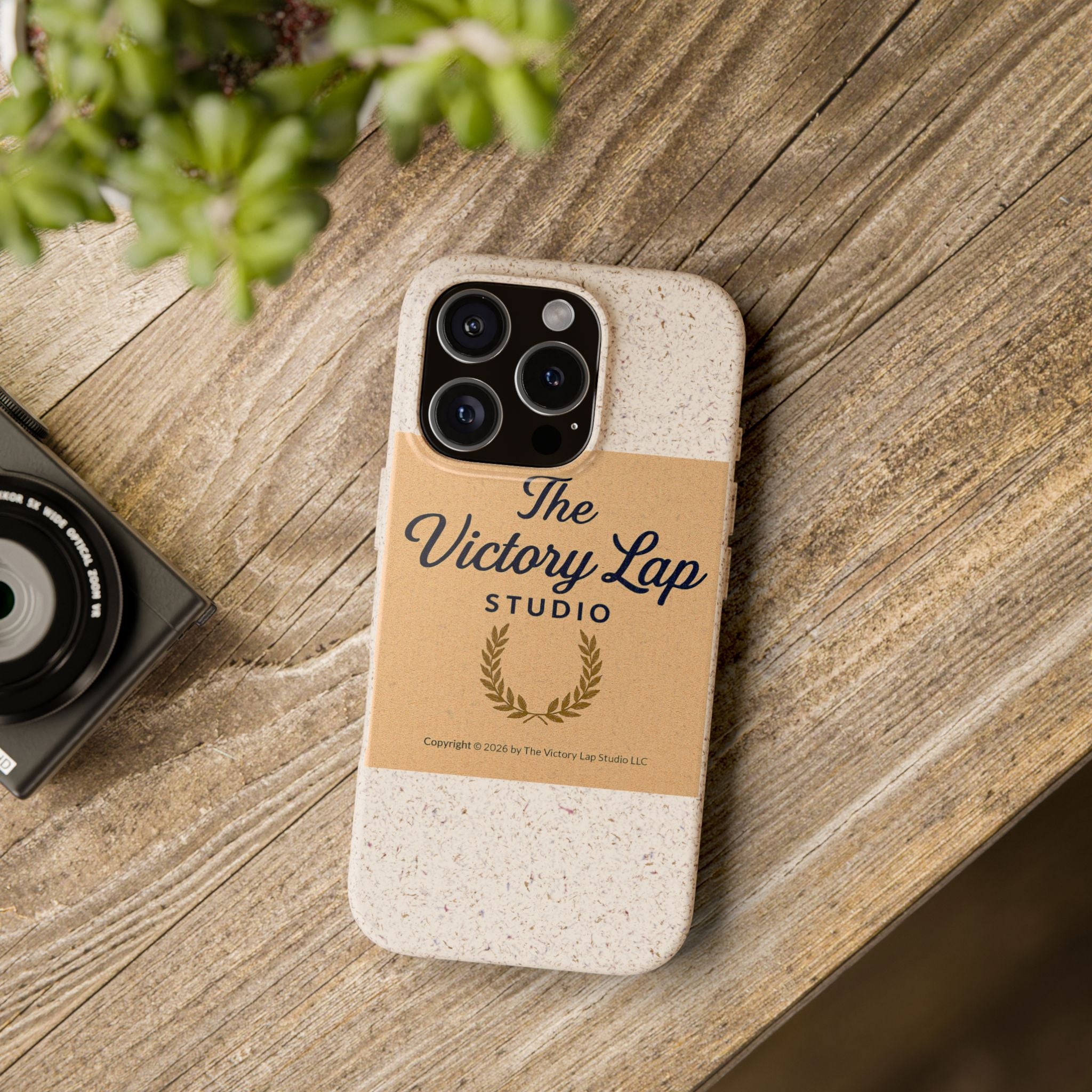 Biodegradable Phone Case — "The Victory Lap Studio" Eco-Friendly Protective Cover