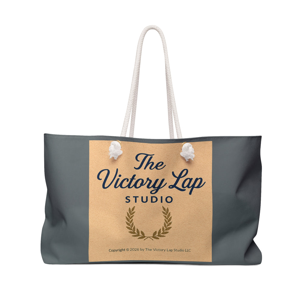 The Victory Lap Studio Weekender Bag — Logo Canvas Travel Tote