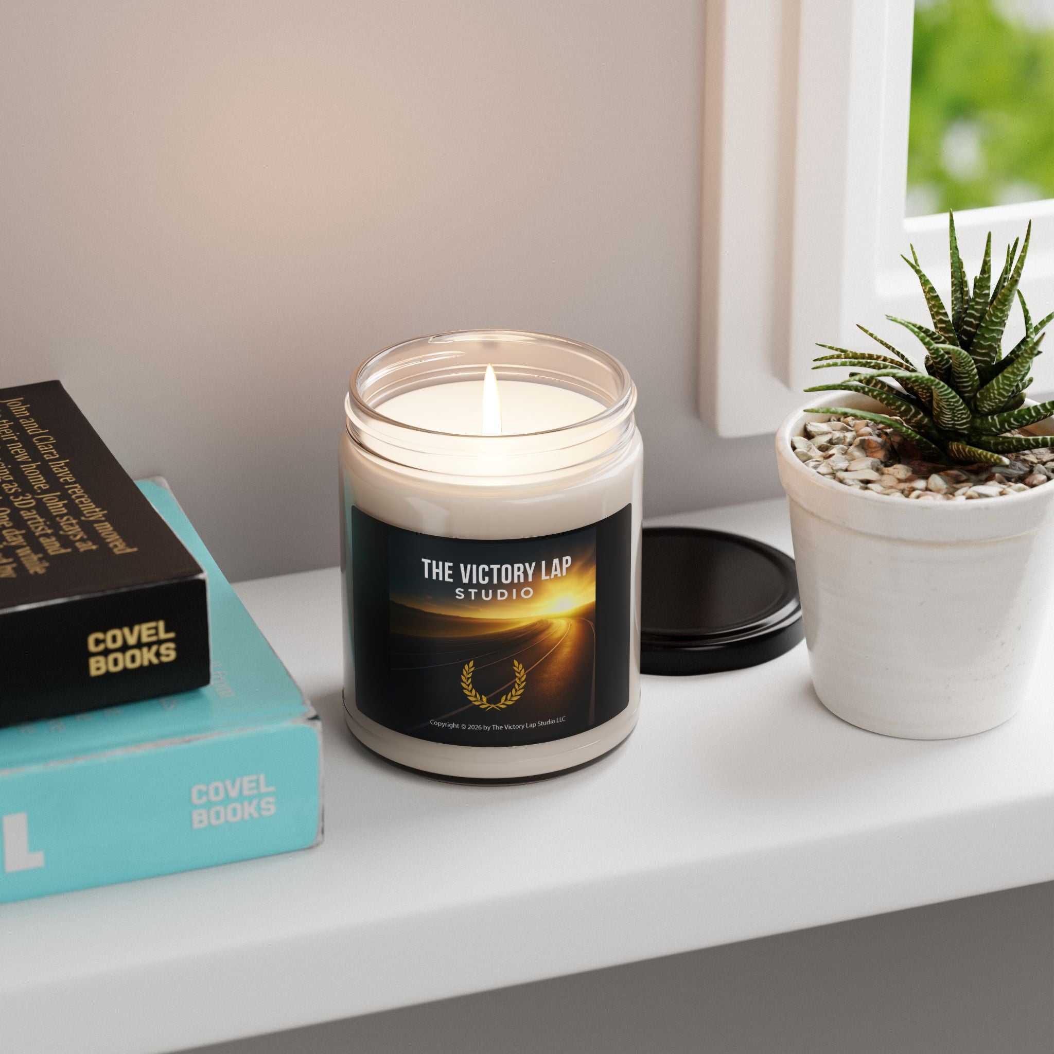The Victory Lap Studio Scented Soy Candle — 9oz Inspirational Home Fragrance