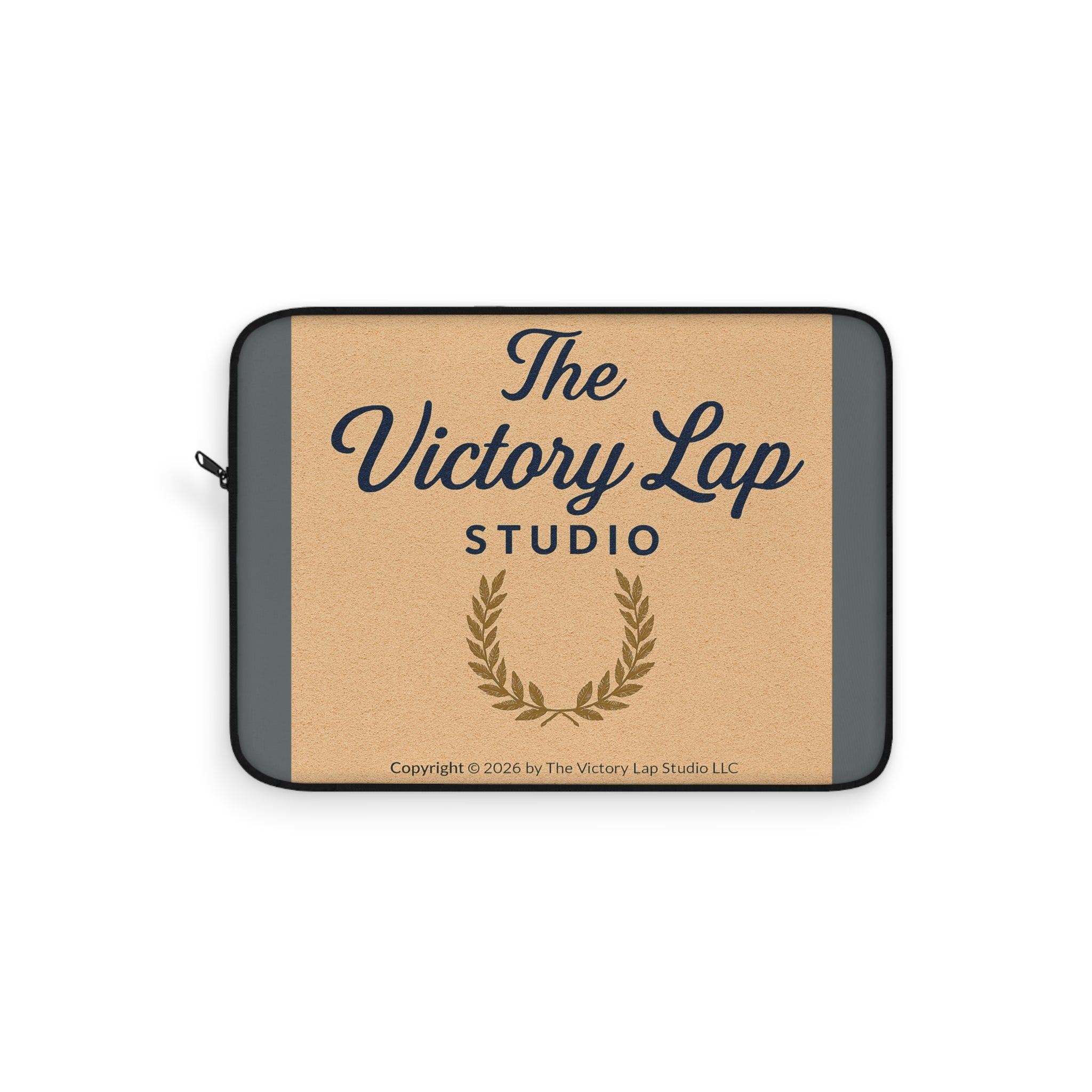 The Victory Lap Studio Laptop Sleeve — Vintage Laurel Logo Protective Case