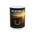 The Victory Lap Studio Ceramic Mug — Sunrise Road Motivational Coffee Cup (11oz/15oz)