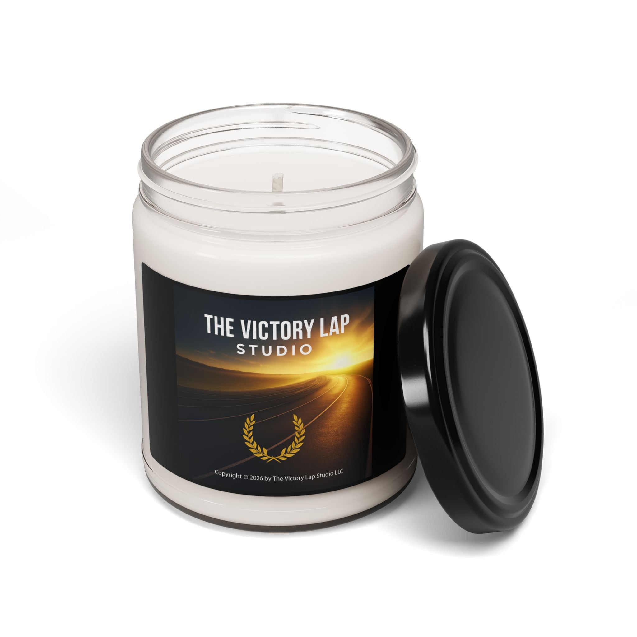 The Victory Lap Studio Scented Soy Candle — 9oz Inspirational Home Fragrance