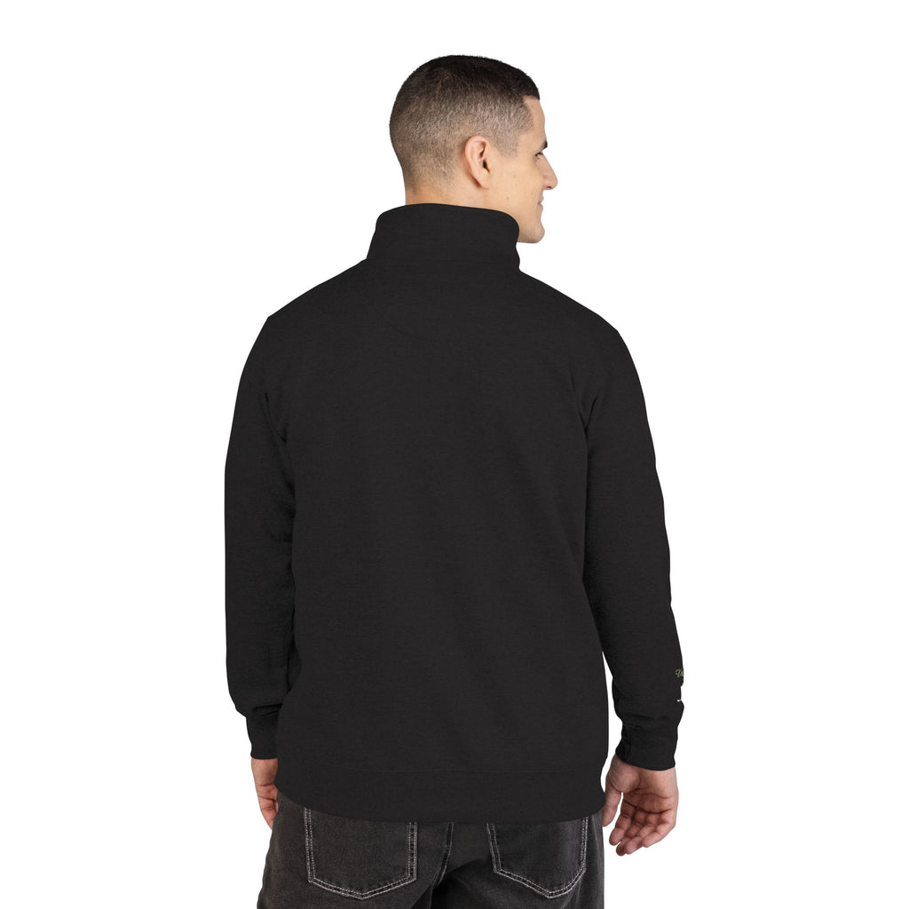 The Victory Lap Studio Anointed Threads Embroidered -Quarter-Zip Fleece Pullover